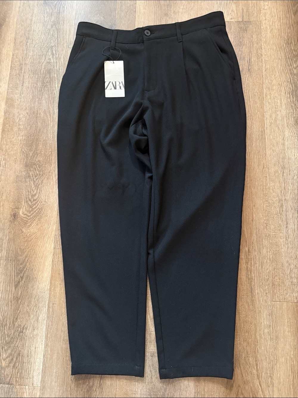 ZARA Black Trousers Women's Size 32 NWT